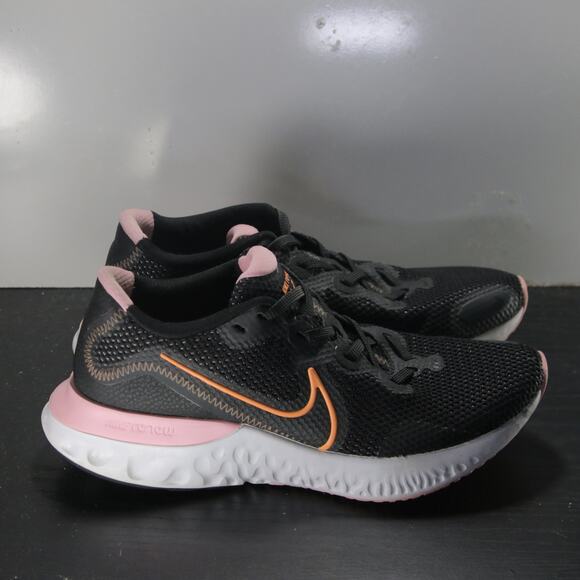 Nike Shoes - Nike Renew Run Low Size 8.5 Womens 007646 Black Orange Running Athletic Sneakers